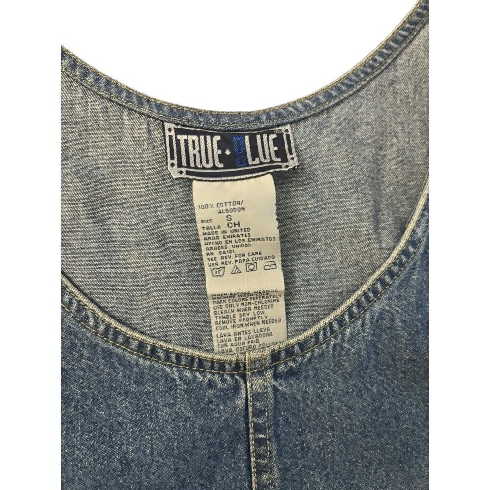 True Blue Women's Long Jean Dress - Picture 4 of 6